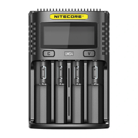 NITECORE UMS4 USB Battery Charger LCD Screen Smart Charging For 26650 18650 21700 UMS2 16340 18350