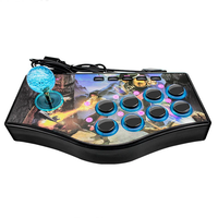 NJP308 USB Arcade Fight Stick Streets Fighting Joystick Gamepad Controller for PS3 PC Android USB PC Streets Fighter Arc