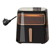 NovuLife 1200W Air Fryer 6.5L with Viewing Window Rapid Hot Air Circulation Touchscreen 8 Preset Menus Adjustable Time &