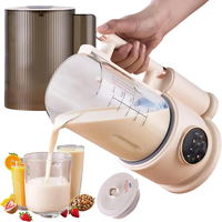 NovuLife 500W 1.5L Multifunctional Soy Milk Maker & Smoothie Blender 8-in-1 Quiet Mixer with Touch Screen Keep-Warm 12-B