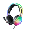 ONIKUMA X29 RGB Gaming Headset Wired Earphone 50mm Moving Coil 3D Stereo Sound Breathable Earmuffs Adjustable Headband E