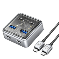 ORICO 4-in-1 USB3.2 Hub Splitter Type-C Docking Station XHJ2U2C with USB-A*2 USB-C*2