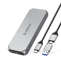 ORICO 8TB USB4 40Gbps Enclosure with Cooling Fan PCIe4.0 NVME Enclosure Aluminum Compatible Thunderbolt 3/4 for Mac PC C