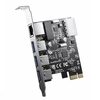 ORICO PCIe to USB3.0 and Gigabit Ethernet Expansion Card 5Gbps Data Transfer 2Gbps Network Wide Compatibility Driver Fre
