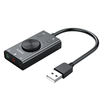 ORICO SC2 External USB Sound Card Audio Jack 3.5mm Cable Adapter Volume Adjustment Driver-free Stereo Microphone Speaker