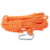 Outdoor Climbing Rope 8MM Diameter,  10M(32ft) Escape Rope With Hook Fire Rescue Parachute Rope Climbing Equipment
