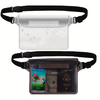 Outdoor Waterproof Transparent PVC Screen Touch Phone Waist Bag with Adjustable Strap Valuables Dry for Diving Surfing S