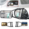 Pair Car Extend Rear View Mirrors Adjustable Additional Exterior Mirror for All Standard Vehicles RVs Caravan Car Traile