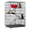 PawGiant 4-Tier Cat Cage,  Cat Playpen Kennel Crate Chinchilla Rat Box Cage Enclosure with Ladders,  Platforms Beds,  Latch
