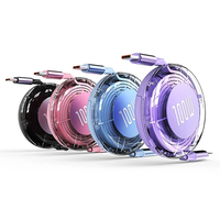PD100W Type-C to Type-C Stretchable Cable Fast Charging Data Transmission Copper Core Line 1M Long for iPhone 15 15 Plus