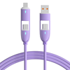 PD100W USB-A/USB-C to iP/USB-C Cable Fast Charging Data Transmission Pure Copper Core Line 1M/1.5M Long for iPhone 16 16