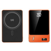 PD20W 5000/10000mAh Magnetic Wireless Power Bank with Digital Display External Battery Power Supply with 1 Input & 2 Out