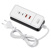 PD50W 4-Port Power Strip Dual USB+Dual Type-C PD QC3.0 Fast Charging Travel Charger Adapter EU Plug US Plug for iPhone 1