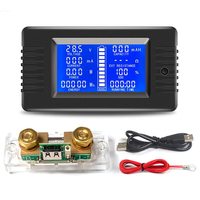 Peacefair PZEM-015 Car Battery Tester Multifunctional DC 120V Voltmeter Ammeter 100A-500A Capacity 0.5M USB Cable Resist
