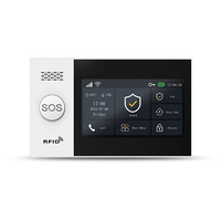 PGST Tuya 4G WiFi Security Alarm System EU Plug Remote Control Smart Home Integration Full Touchscreen Dual Network Setu