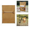 Portable Camping Towel Storage Rack Cutlery Storage Bag Multi Pocket Canvas Outdoor Hiking Tableware Hanging Holder