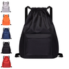 Portable Drawstring Bag Sport Fitness Travel Outdoor Backpack Waterproof Gym Drawstring Sack Riding Backpack Gym Shoulde