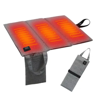 Portable Folding Elextric Heated Seat Cushion USB Charging Camping Travel Electric Heating Mat Winter Outdoor Fishing Wa