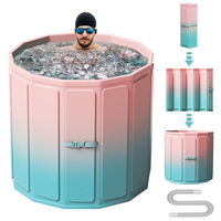 Portable Ice Bath Portable Bathtub Folding Bathtub Simple Bathtub Heat Retention Effect 5 Layer Structure Foldable Compa