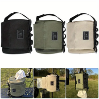 Portable Outdoor Camping Tissue Case with Hook,  Roll Paper Storage Bag,  Toilet Paper Storage Box for Hiking and Camping