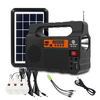 Portable Solar Generator with Solar Panel Radio BT Speaker Phone Charger Flashlight Power Station Built-in 3600mAh Recha