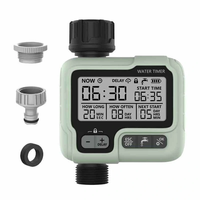 Powered By 2 AA Batteries Automatic Watering Timer Garden Irrigation Controller Outdoor With LCD Dispaly Waterproof Prog