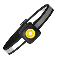 Powerful COB LED Headlamp Three Light Source Red Warning Night Fishing Headlight Type-C USB Rechargeable Head Lamp