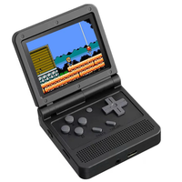 POWKIDDY V90 64G Retro Handheld Flip Game Conesole 3.0-Inch IPS LCD Screen Built-in 15000 Games Open Linux System Game P