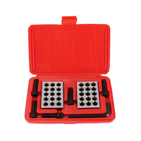Precision Parallel Gauge Block 1-2-3 Inch 23 hole parallel iron gauge block Accuracy ±0.005mm M10 thread - with socket w