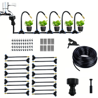 Professional Mist Rotating Nozzle Automatic Watering Kit 20m Universal Drip Irrigation Kit Adjustable 7.87 Brass Mist N
