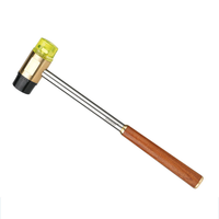 Professional Versatile Woodworking Hammer Brass Ergonomic Design Compact Portable Durable Tool DIY Projects Home Improve