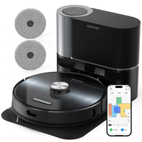Proscenic M9 Robot Vacuum Cleaner with Self-Empty Base 4500pa Suction,  3 Suction Levels 4L Dust Bag Capacity 250ml Water
