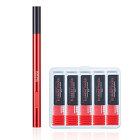 Push Broach Combination Set 5 Tungsten Steel Heads Precision Craft Tool Multi-Size 0.1mm to 1.0mm Aluminum Alloy Handle