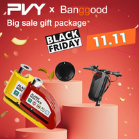 PVY Gift Box Including Anti-theft GPS Tag Locator + Disc Brake Lock + Cycling EVA Storage Bag