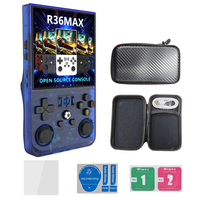R36Max 128G Open Source Handheld Game Console 4.0-inch Screen Built-in 21000+ Games 4000mAh Portable Dual Hall Joystick