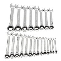 Raitool™ HT01 Chrome Vanadium Steel Metric Ratchet Spanner Wrench Fixed Head 6-32mm