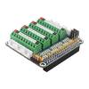 Raspberry Pi 5 GPIO Status LED Terminal Block BreakoutBoard HAT ADC/DCA Sensor for Raspberry Pi 5 4B 3B+ Test Expansion