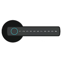 RAYKUBE M5 Tuya BLE Smart Fingerprint Door Lock Electronic Lock with Password/Key/Card/Tuya APP Unlock Smart Doorlock