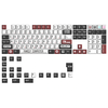Readson 129 Keys Red&White Machine PBT Keycap Set OEM Profile Sublimation Arabic Custom Keycaps for Mechanical Keyboards