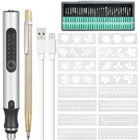 Rechargeable Cordless Mini Engraver Pen DIY Engraving Tool Kit For Metal Glass Ceramic Plastic Wood Jewelry Stencils