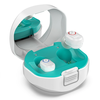 Rechargeable Mini In-Canal Earphones Sound Amplifiers with Portable Charging Case for the Elderly