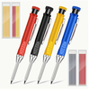 Refillable Carpenter Pencil Set Woodworking Marking Pen Deep Hole Marker High Precision Mechanical Pencil for Accurate C