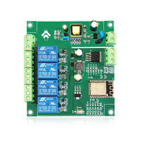 Relay Module WiFi 4 Channel ESP8266 Development Board Voltage Monitoring Relay Industrial Parts for Wireless Control DC7