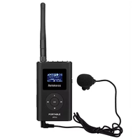 Retekess FT11 Portable FM Transmitter 0.3W Wireless Broadcast MP3 Player Support TF Card AUX Input Built in Microphone f