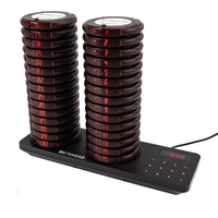 Retekess Restaurant Pager Wireless Calling System Vibrators Paging Device 20/30pcs Coaste Pager 500m Range IP33 Waterpro