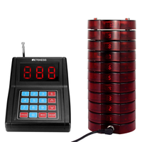 Retekess TD165 1-to-10 Vibrator Restaurant Pager System CoastersBeeper Buzzer Bell Receivers for Food Truck Bar Coffee C