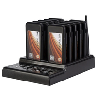 Retekess TD174 10 Channels Restaurant Pager CoasterVibrator Buzzers Small Size Paging System for Coffee Church Clinic Fo