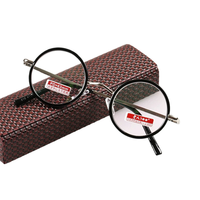 Retro Round Metal Frame Reading Glasses Minimalist Anti-blue Light Presbyopia Eyeglasses