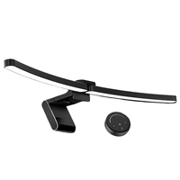 RGB Curved Computer Monitor Light Bar 10W Dual Light Source Non Glare Asymmetric LED Desk Lamp with Remote Control USB P