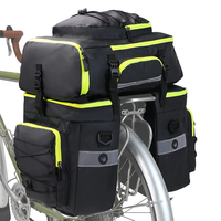 Rhinowalk 3-in-1 Multifunction Waterproof Bicycle Pannier Rack Bag 65L Cycling Double Side Rack Tail Seat Pack Bike Bag